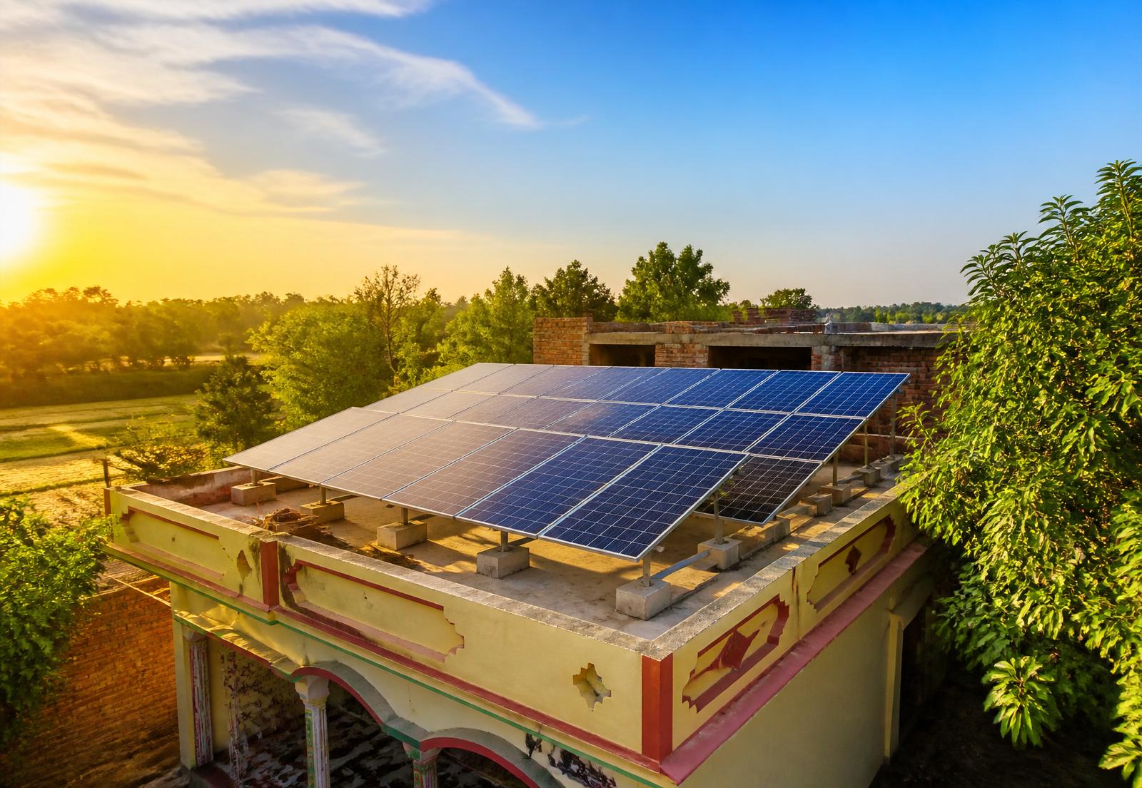 Rooftop solar installation by Sunn Square Solar in Eastern UP